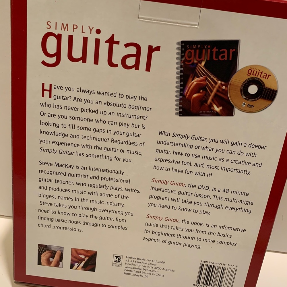 NWT SIMPLY GUITAR LEARNER’S MANUEL & DVD. - Picture 3 of 7